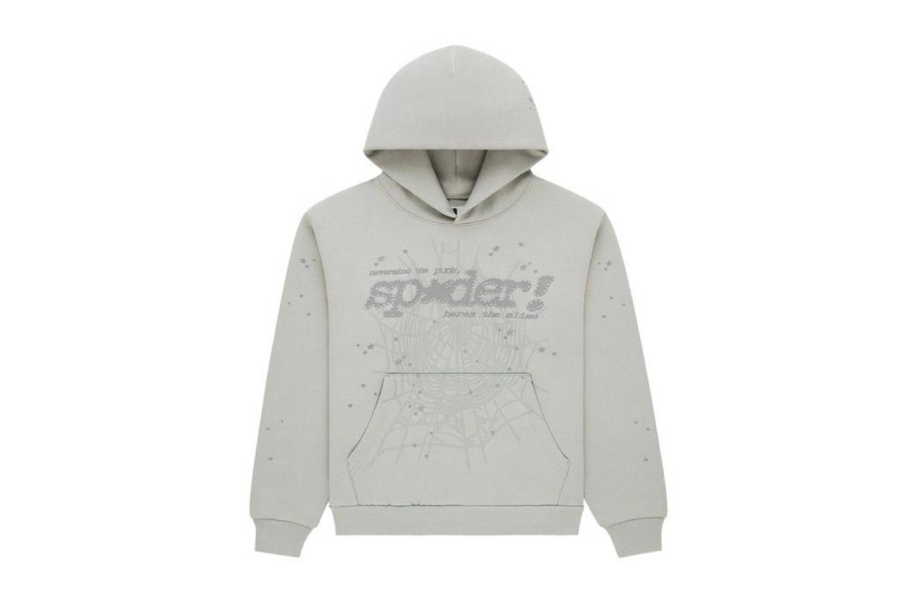 Sp5der Tonal Punk V2 Hoodie Sport Grey