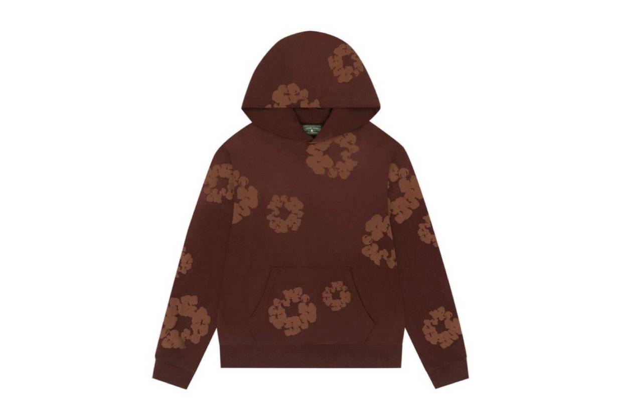 Denim Tears Mono Cotton Wreath Hoodie Brown