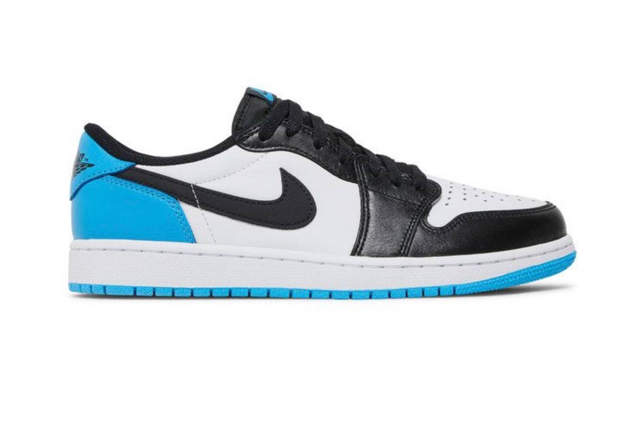 Jordan 1 Retro Low OG Black Dark Powder Blue