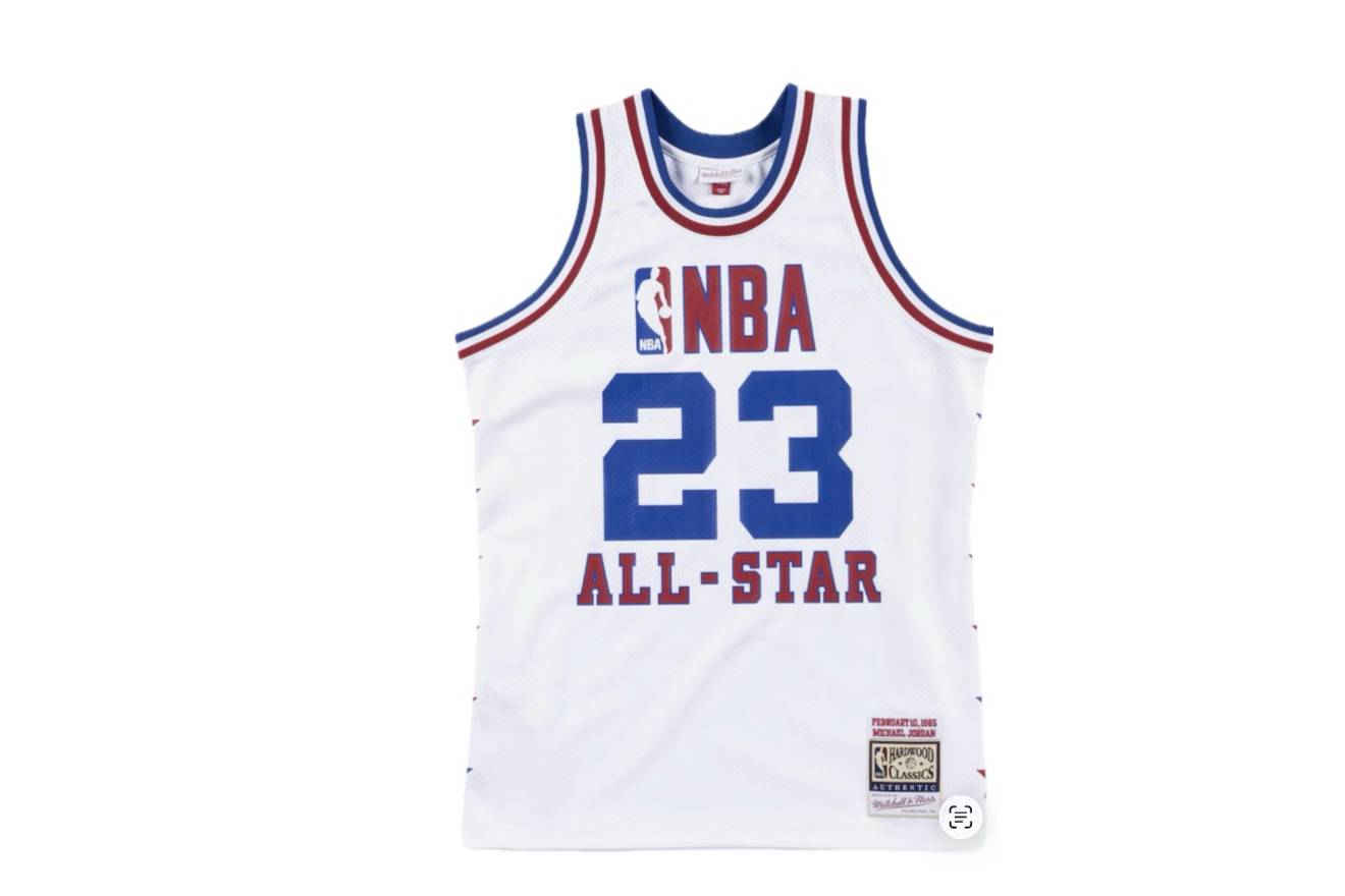 Michael Jordan 1985 NBA All-Star Game White Authentic Jersey All Star Jersey