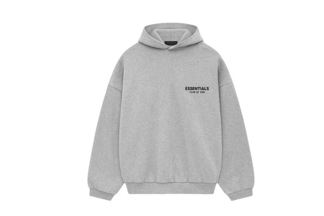 Fear of God Essentials Fleece Hoodie Light Heather Gray