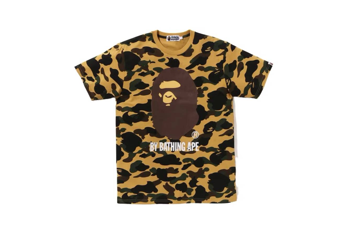 BAPE 1st Camo By Bathing Ape Tee Yellow