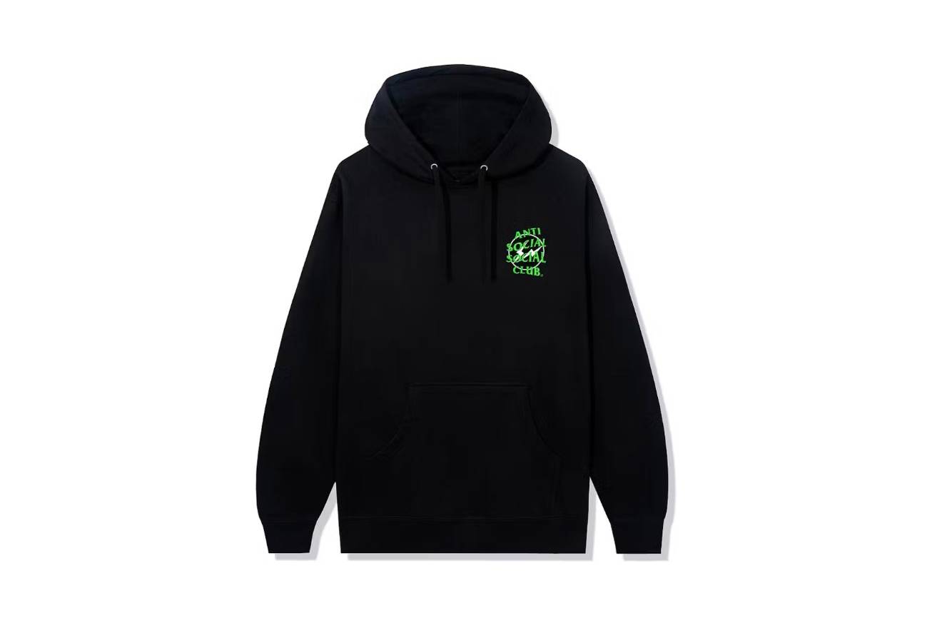 Anti Social Social Club x Fragment Precious Petals Hoodie  Black Green