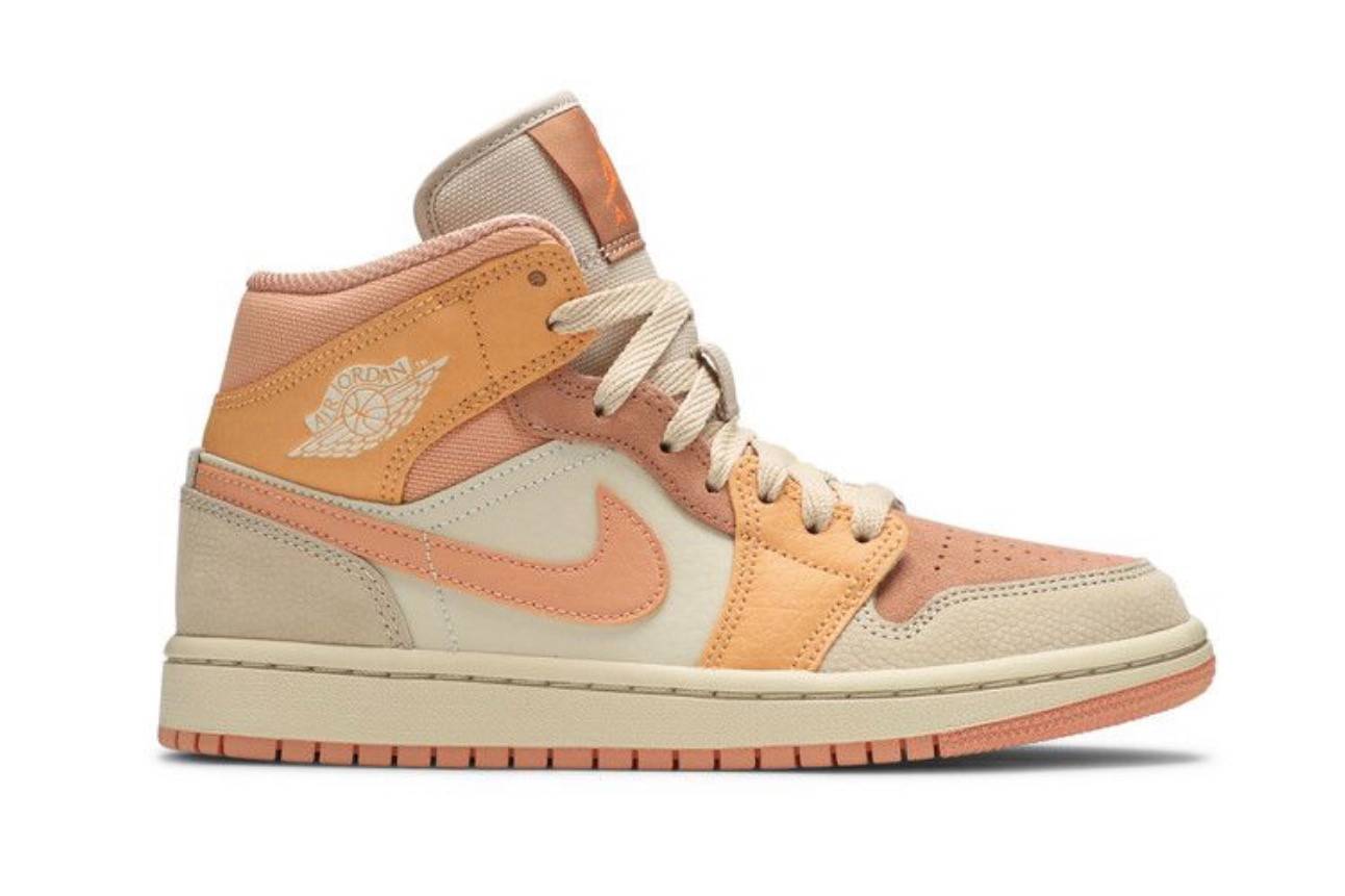 Jordan 1 Mid Apricot Orange (Women's)