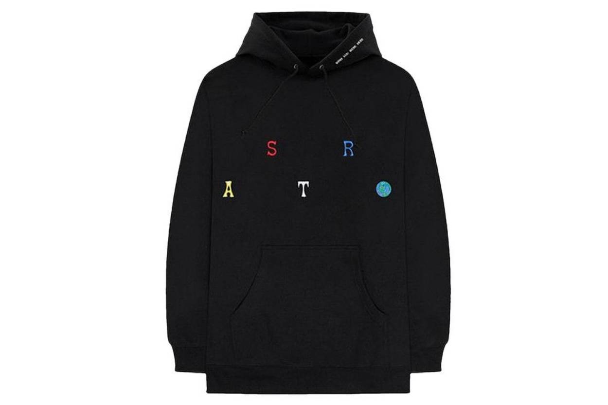 Travis Scott Astroworld Scattered Hoodie Black