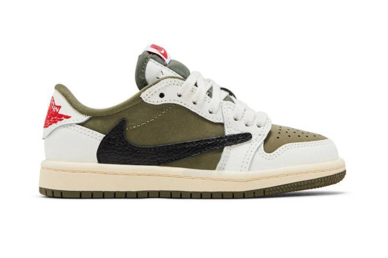 Jordan 1 Retro Low OG SP Travis Scott Medium Olive (PS)