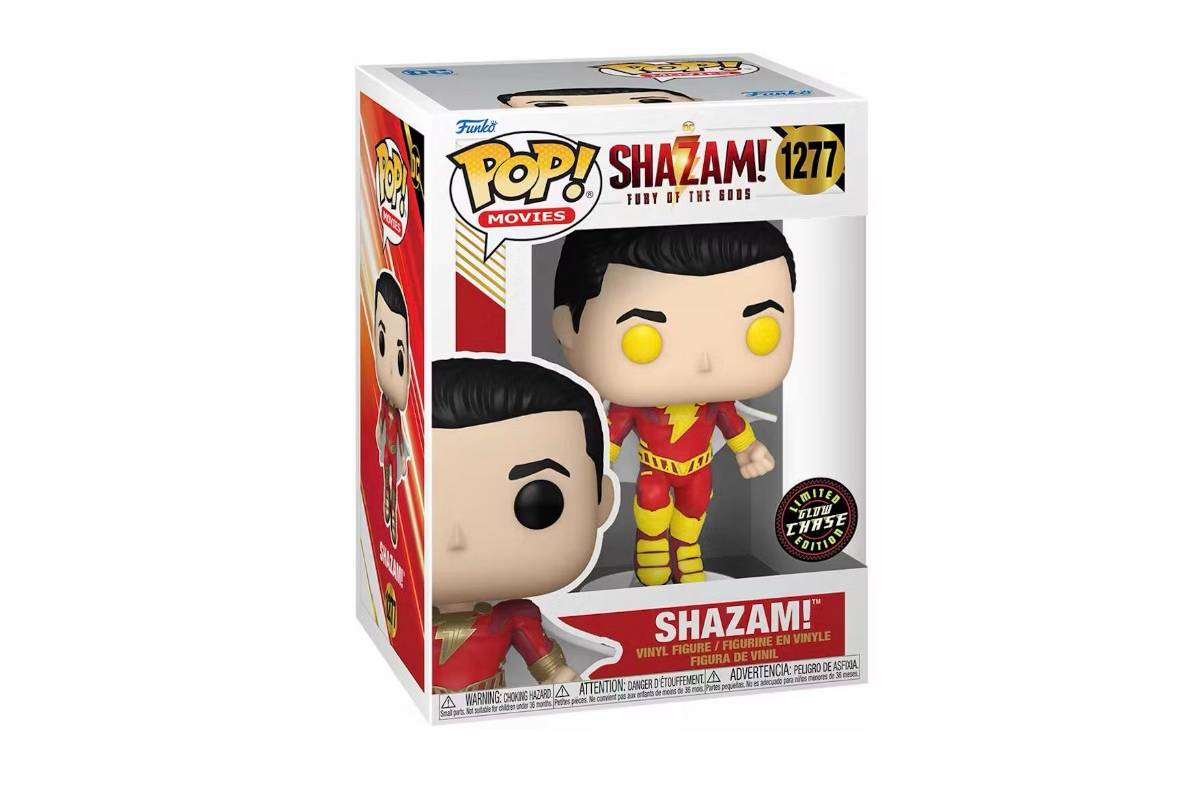 Funko Pop! Movies DC Shazam! Fury of the Gods Shazam! GITD Chase Edition Figure #1277