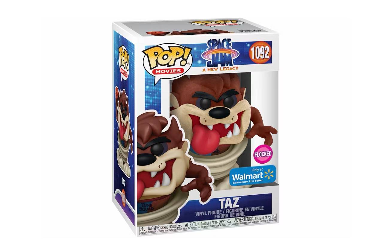 Funko Pop! Movies Space Jam A New Legacy Taz Flocked Walmart Exclusive Figure #1092