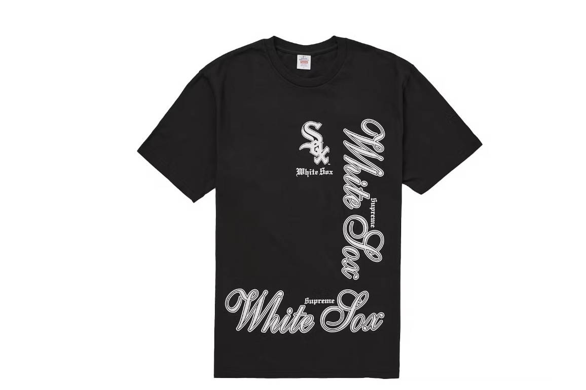 Supreme MLB Teams Sox Tee Black