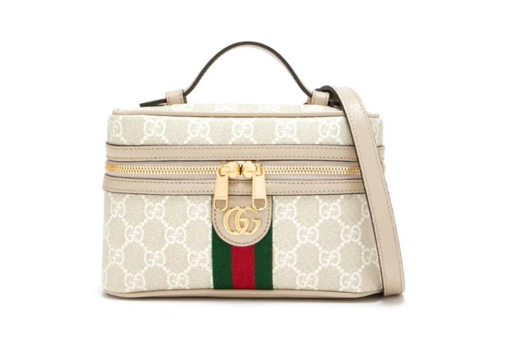 Gucci Ophidia Oatmeal Beige GG Supreme Mini Bag GG Supreme Textile Mini Bag