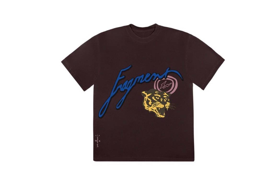 Cactus Jack by Travis Scott For Fragment Icons Tee  Brown