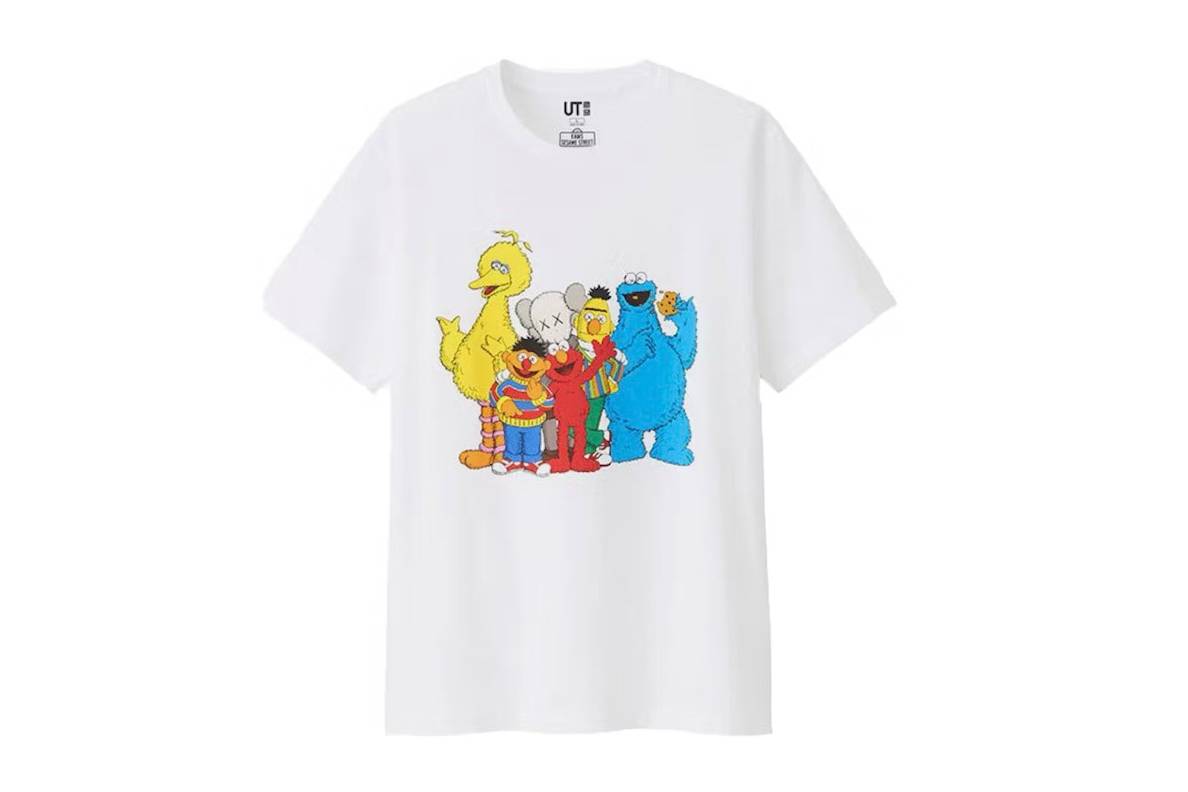KAWS x Uniqlo x Sesame Street Group #2 Tee (Asia Sizing) White