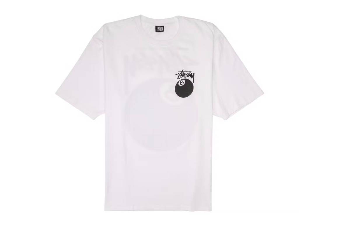 Stussy 8 Ball Tee White