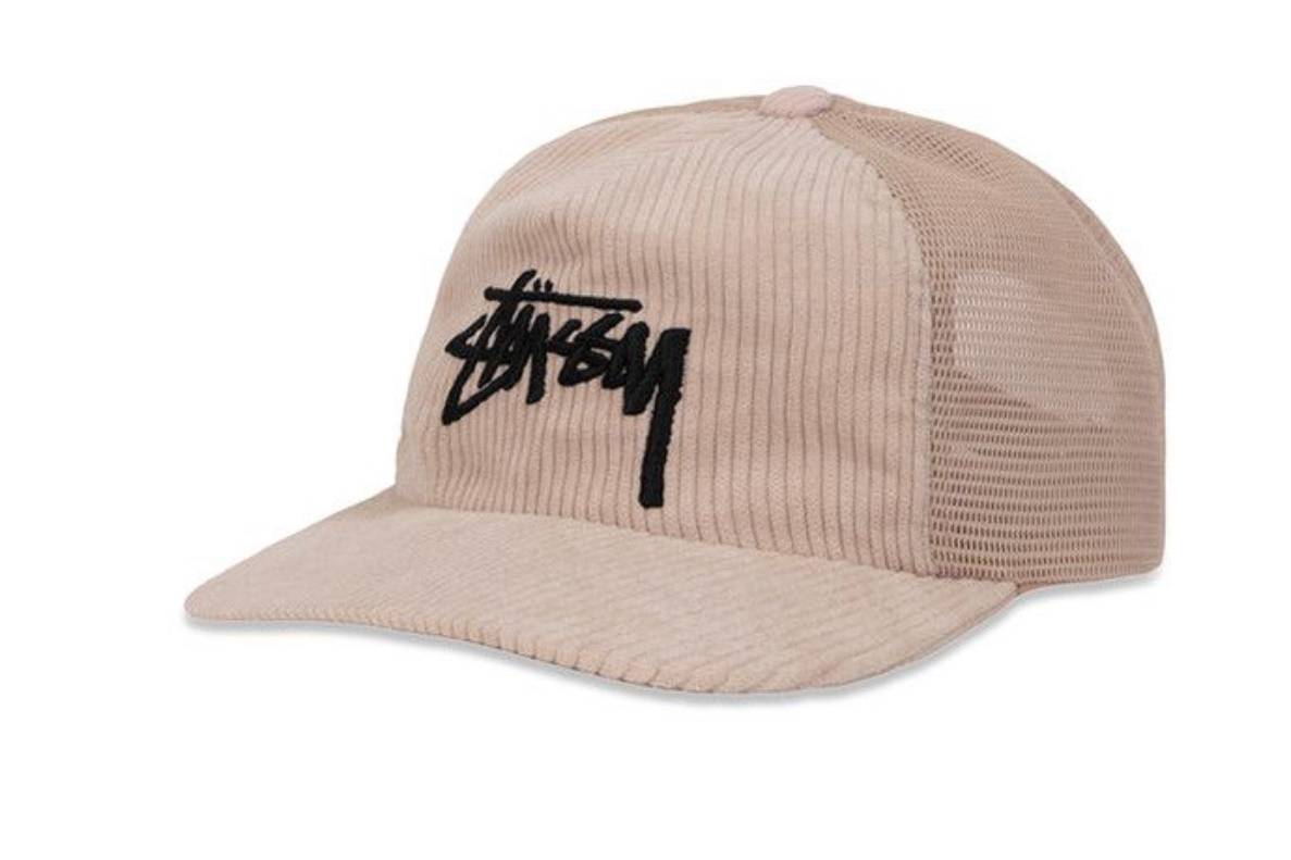 Stussy Corduroy trucker hat Cream