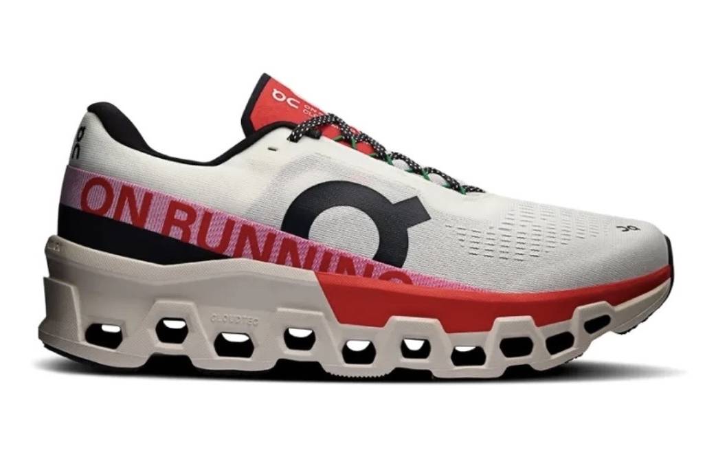 On Running Cloudmonster 2 Ivory Silver Red