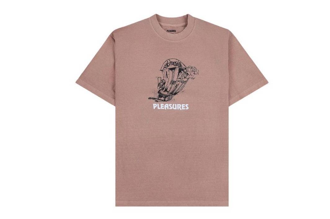 Pleasures 9th Street T-Shirt  Rose Quartz