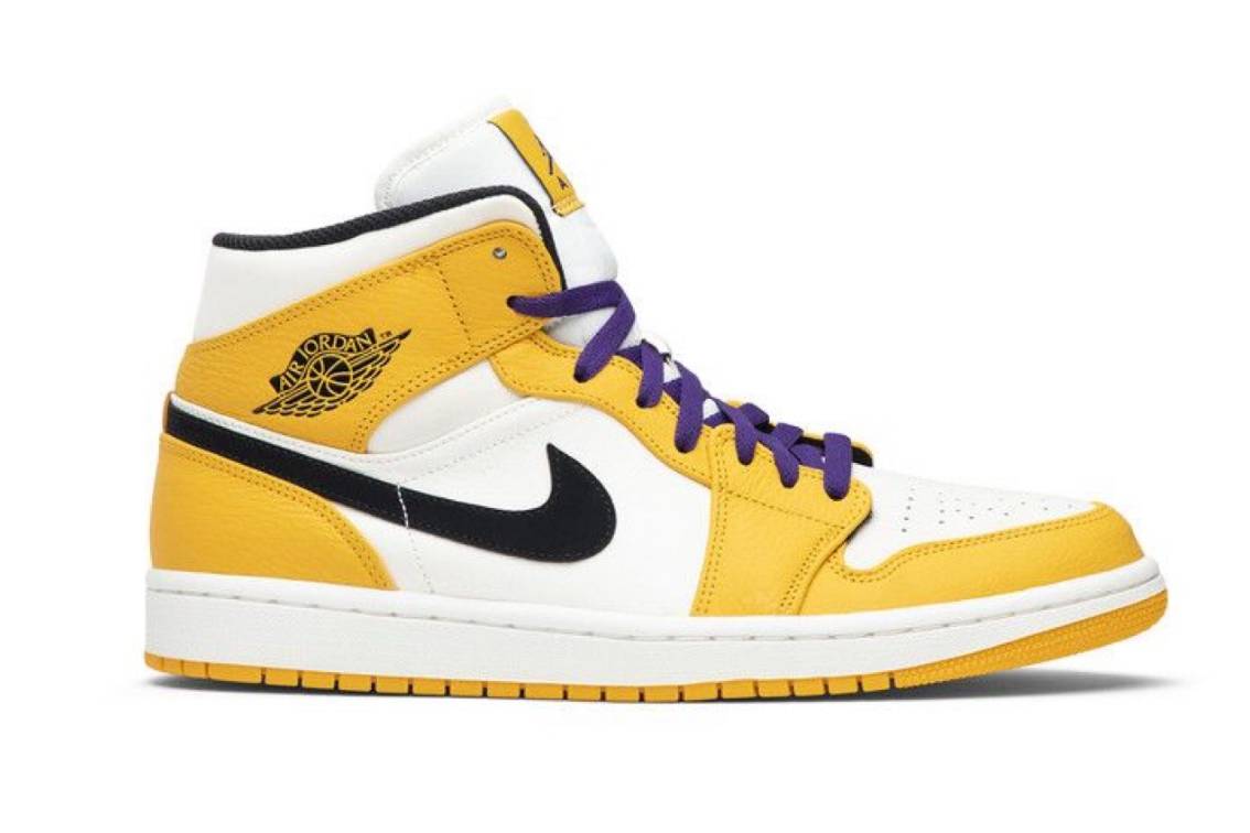 Jordan 1 Mid SE Lakers