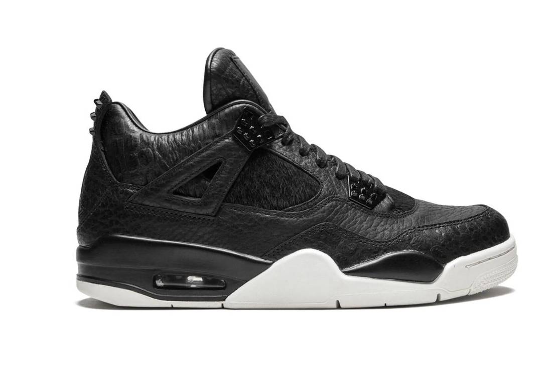 Jordan 4 Retro Pinnacle Pony Hair Black / 