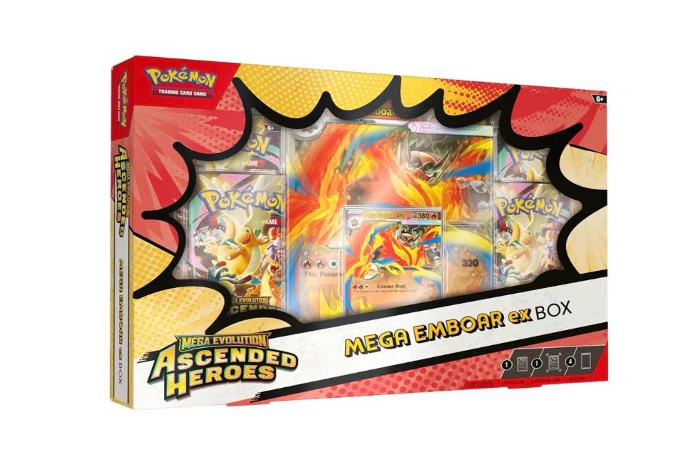 2026 Pokémon Mega Evolution Ascended Heroes Mega Emboar ex Box