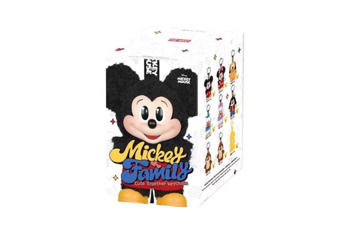 Pop Mart Disney Mickey Family Together Series Plush Keychain Single Blind Box