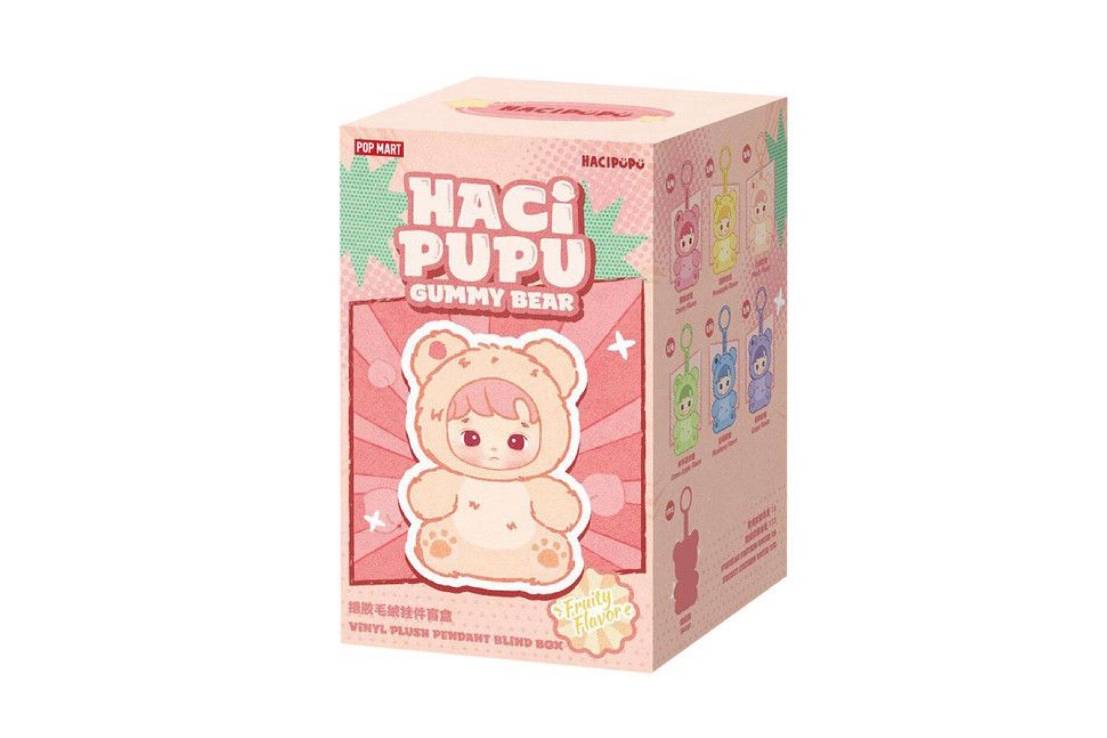 Pop Mart HACIPUPU Gummy Bear Series Vinyl Plush Pendant Single Blind Box