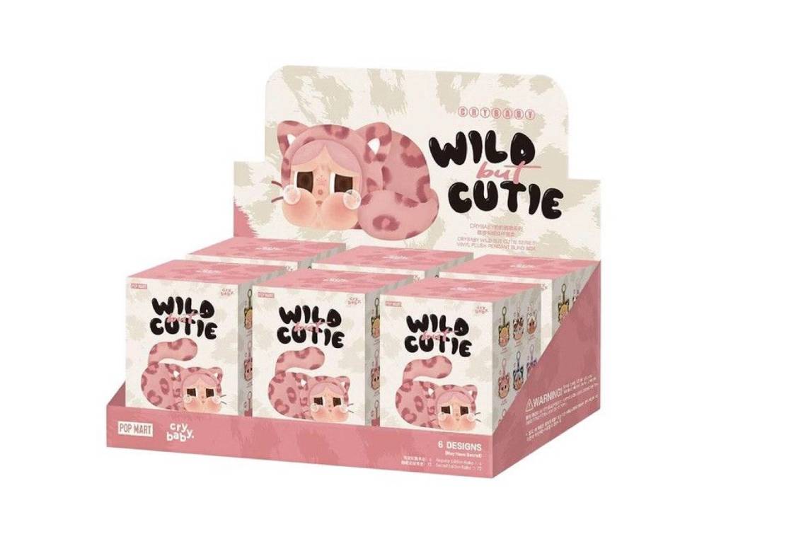 Pop Mart CRYBABY Wild but Cutie Series Vinyl Plush Pendant Sealed Case (6 Blind Box)