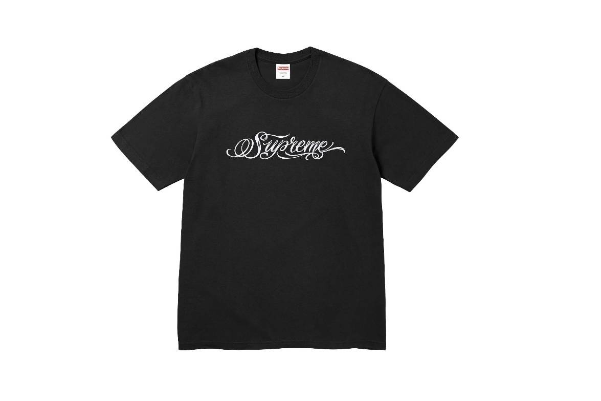 Supreme Script Tee Black