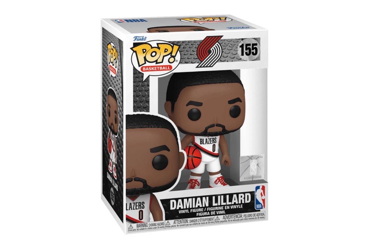 Funko Pop! Sports NBA : Portland Trailblazers Damian Lillard Figure White Jersey #155