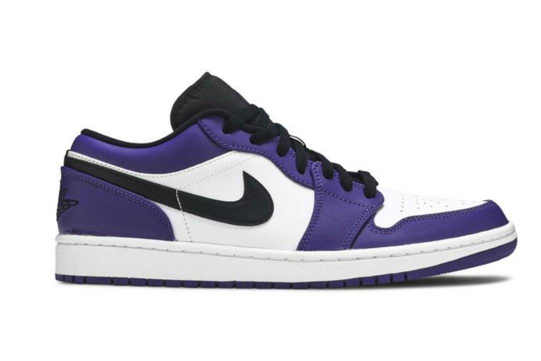 Jordan 1 Low Court Purple White