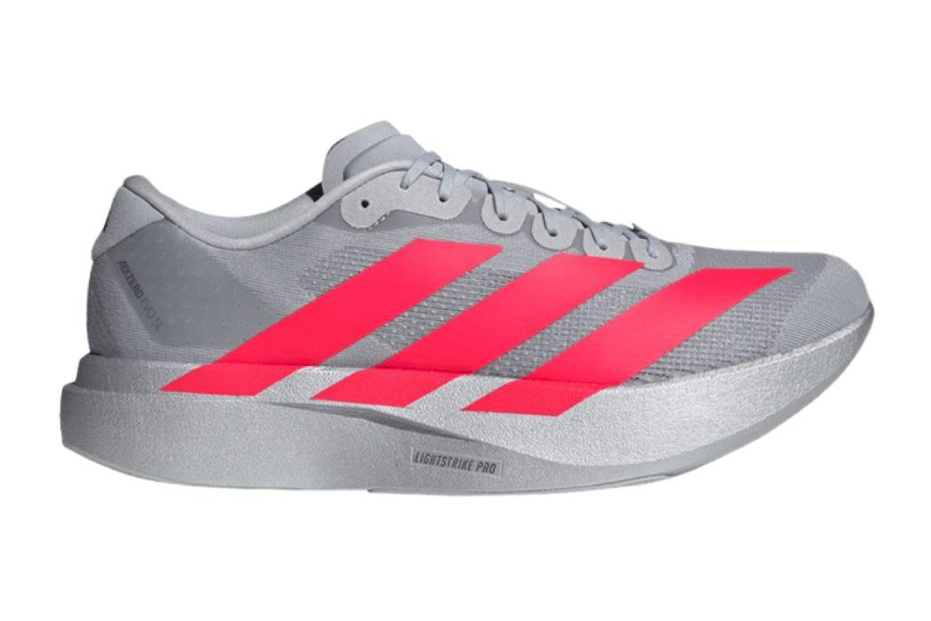adidas Adizero Evo SL Silver Metallic Lucid Red