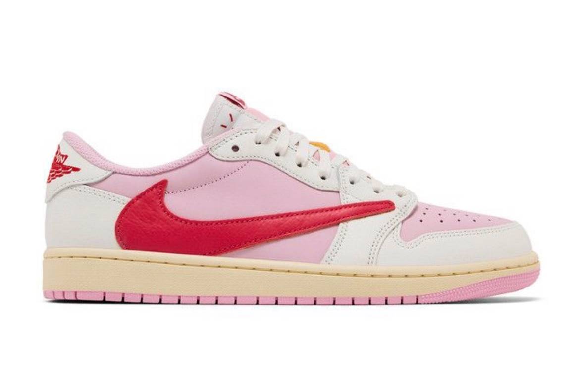 Jordan 1 Retro Low OG SP Travis Scott Sail Tropical Pink