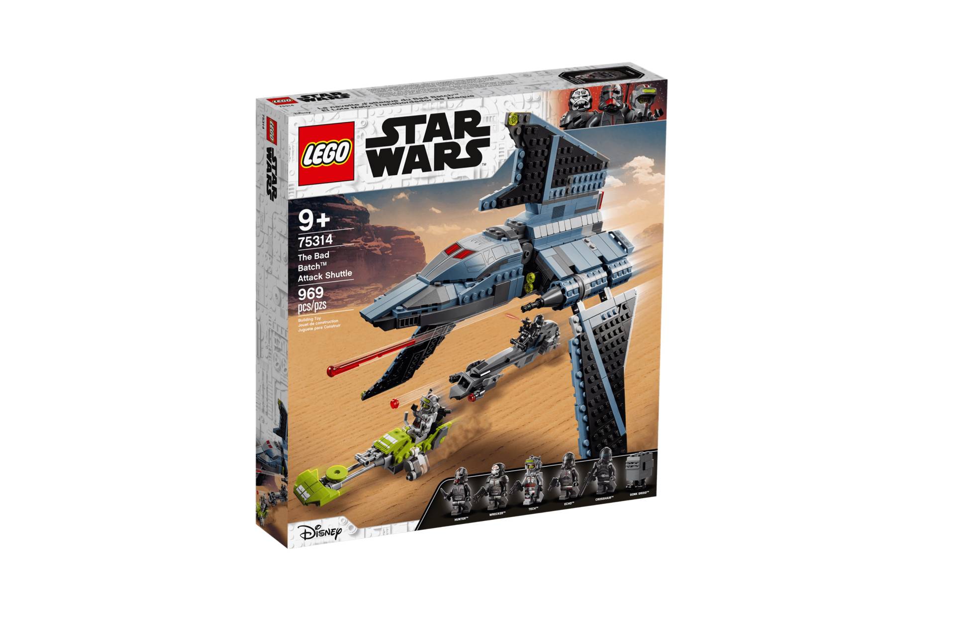 LEGO Star Wars The Bad Batch Attack Shuttle Set 75314