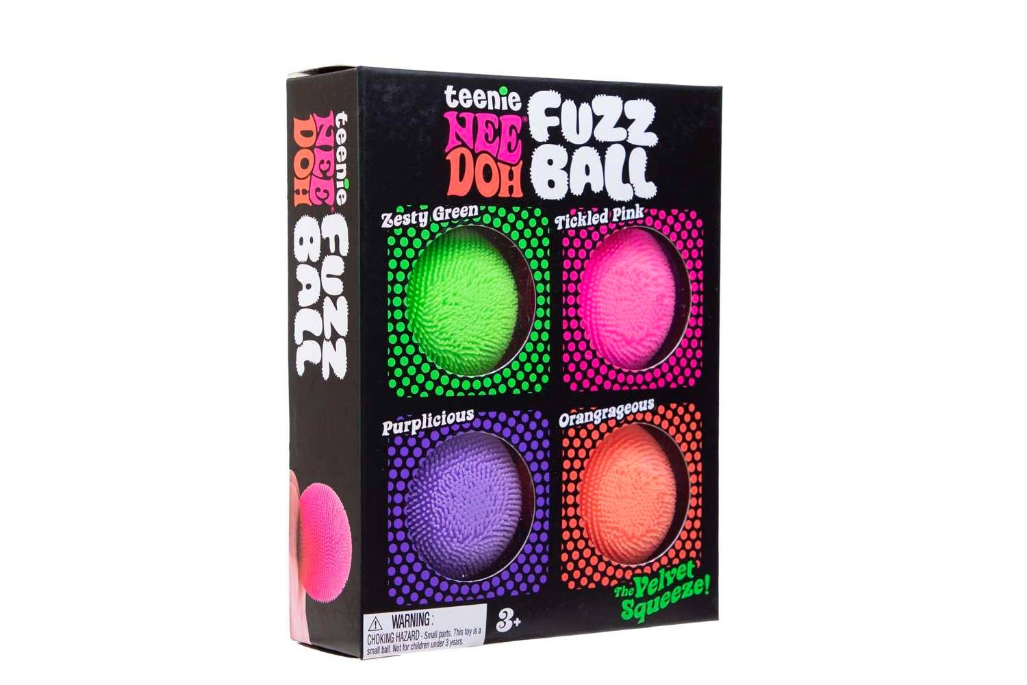 NeeDoh Teenie Fuzz Ball 4-Pack Squishy Fidget Toy