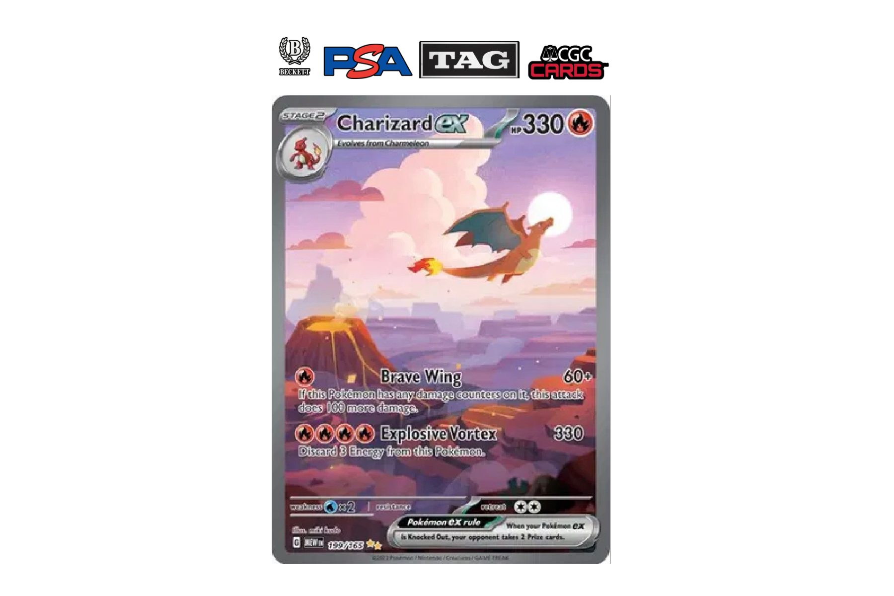 2023  Pokemon Scarlet & Violet 151 EN Charizard EX Special Illustration Rare 199/165