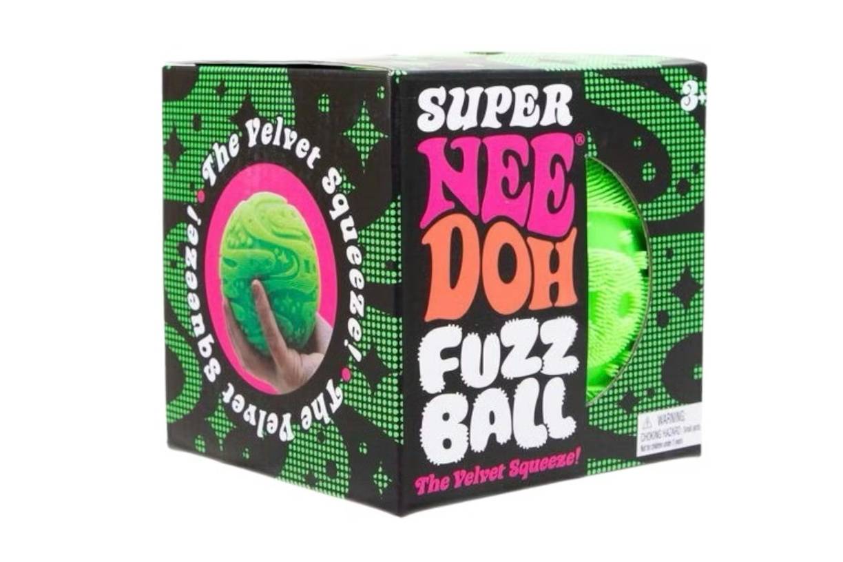 NeeDoh Super Fuzzball Squishy Fidget Toy Green
