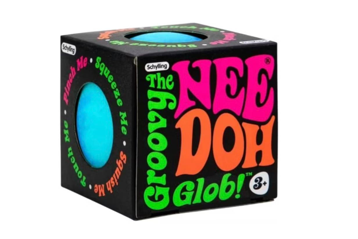 NeeDoh Super Groovy Glob Squishy Fidget Toy Blue