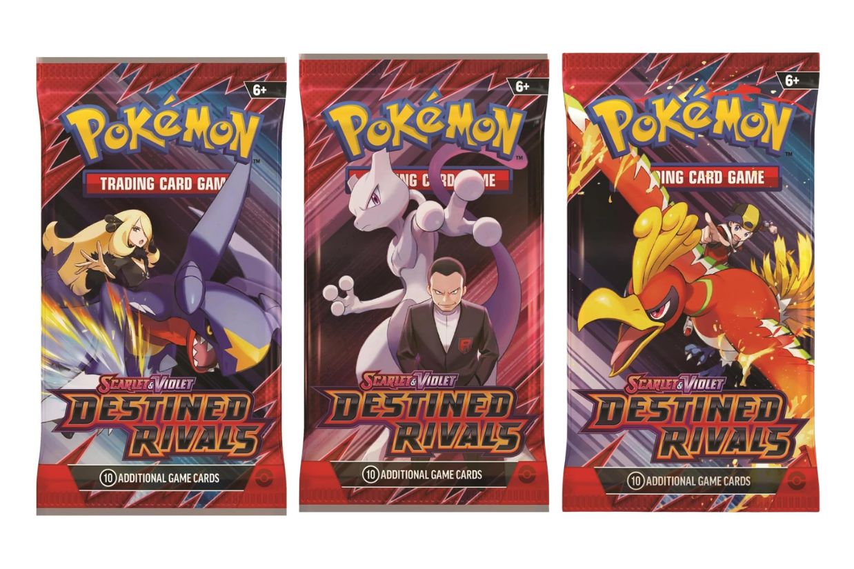 2025 Pokémon Scarlet & Violet Destined Rivals Booster Pack Lot of 3 ( Artwork May Vary )