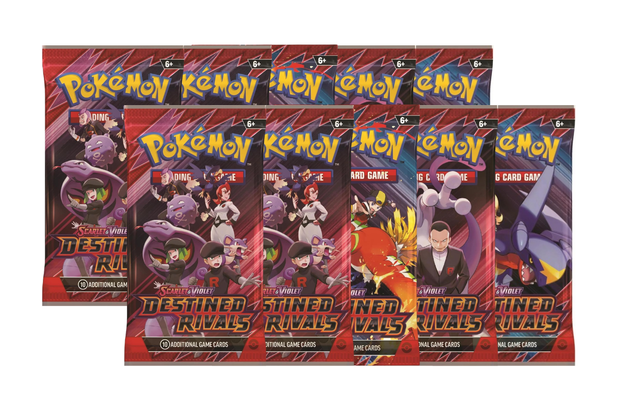 2025 Pokémon Scarlet & Violet Destined Rivals Booster Pack Lot of 10 ( Artwork May Vary 