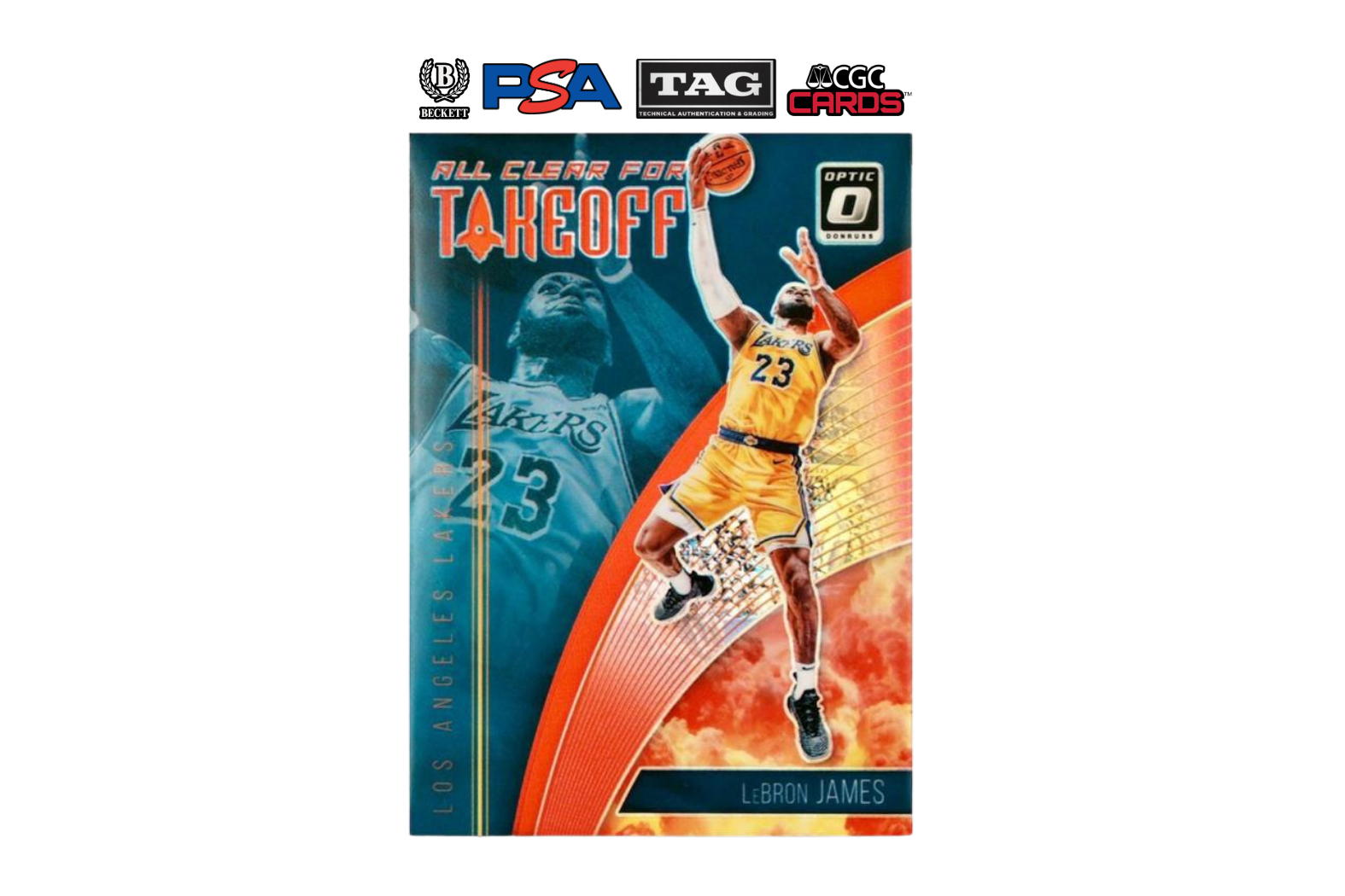 2018-19 Panini Donruss Optic LeBron James #1 All Clear for Takeoff Red /99