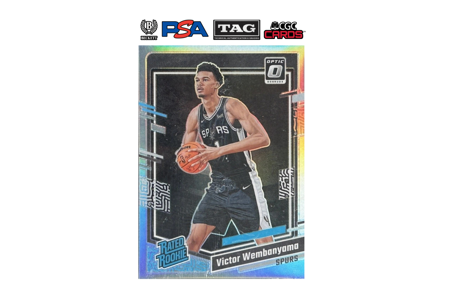 2023-24 Panini Donruss Optic Victor Wembanyama #225 Rated Rookie Holo
