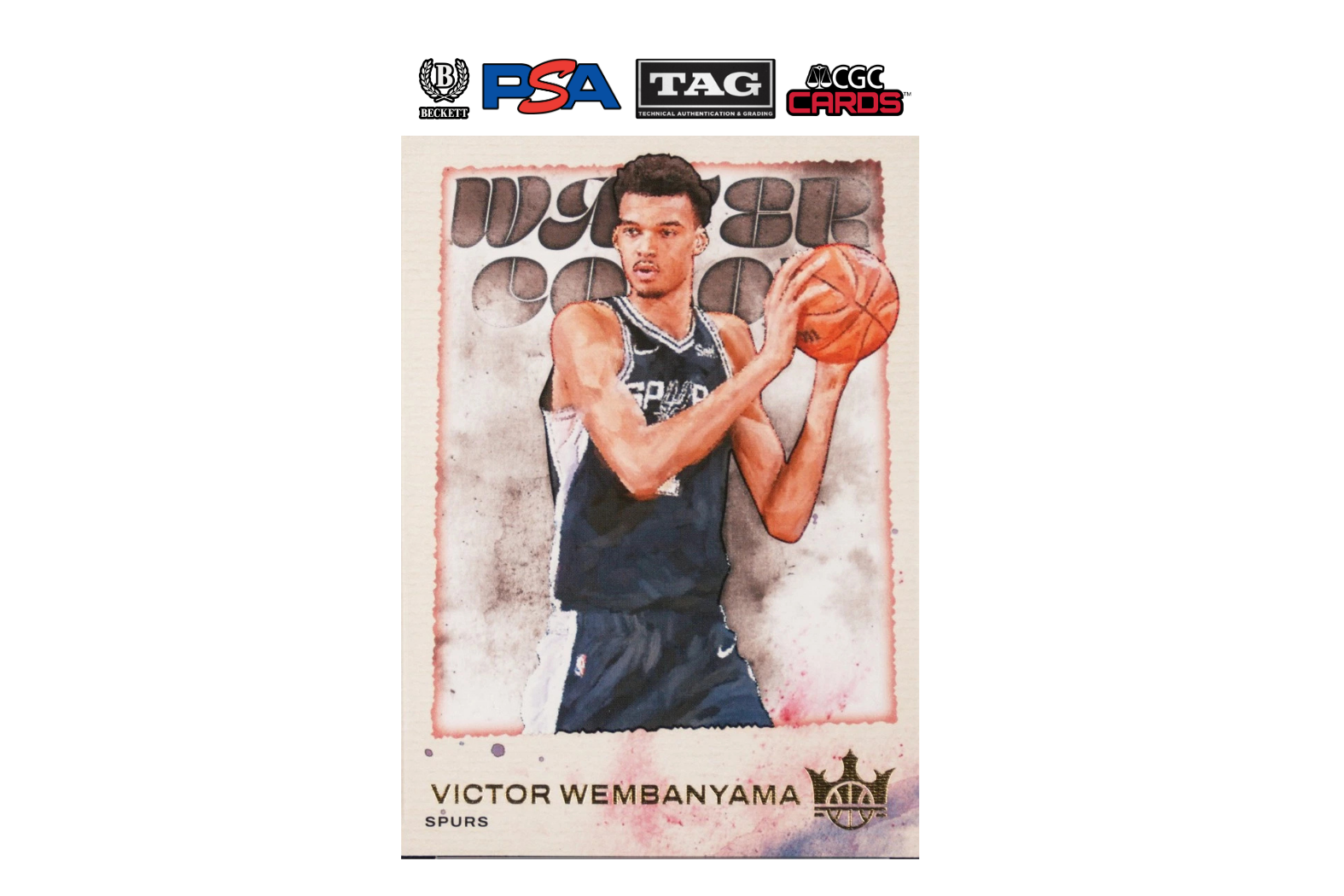 2023-24 Court Kings Victor Wembanyama #1 Water Color