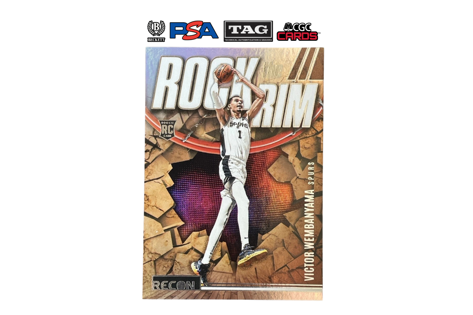 2023-24 Panini Recon Victor Wembanyama #18 Rock The Rim