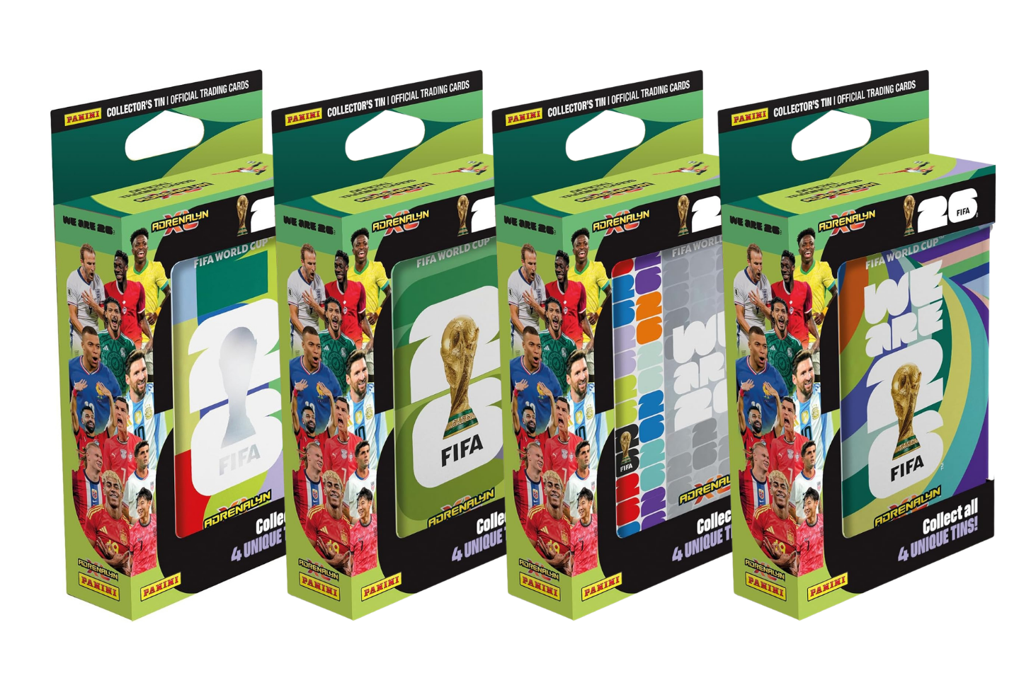 Panini Adrenalyn XL FIFA World Cup 2026 Official Trading Cards Collectible Football Card Game - Mini Tin (Assorted, Artwork May Vary)