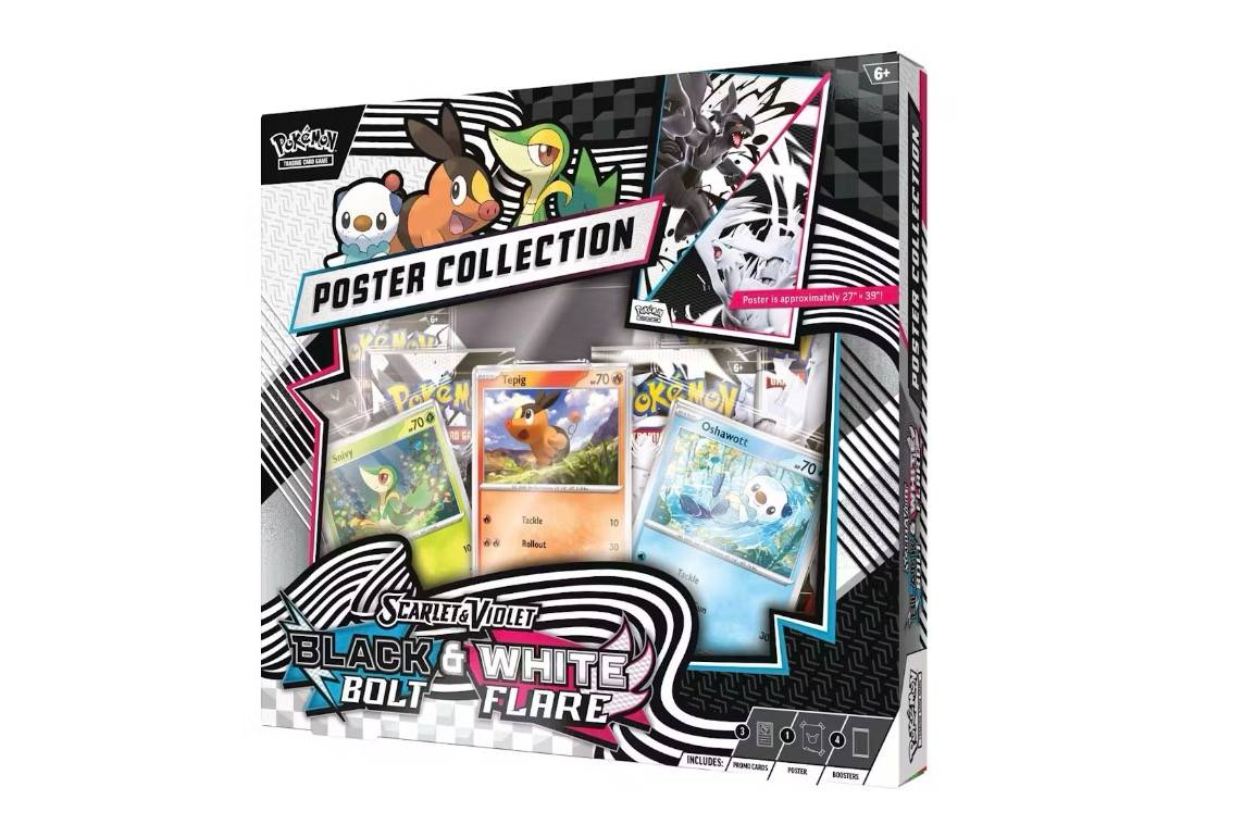 Pokémon Scarlet & Violet Black Bolt/White Flare Unova Poster Collection Box
