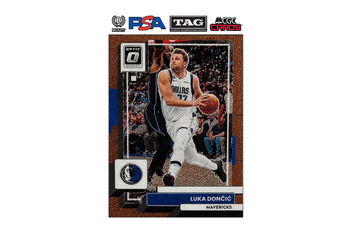 2022-23 Panini Donruss Optic Luka Doncic #160 Copper Glitter /99