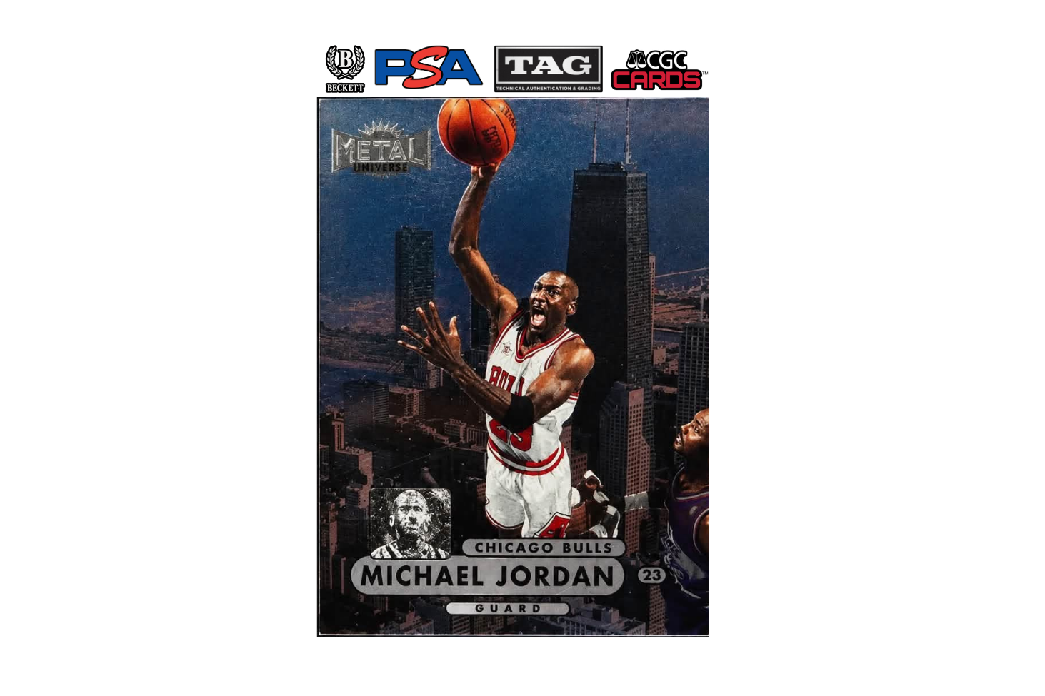 1997-98 Skybox Metal Universe Michael Jordan #23 Championship