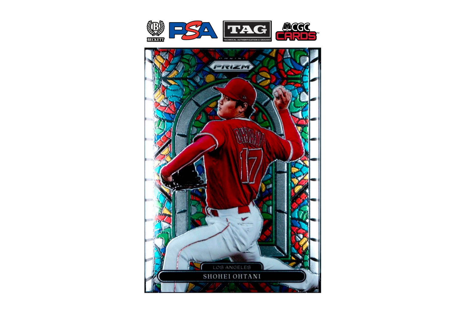 2022 Panini Prizm Shohei Ohtani #SG3 Stained Glass