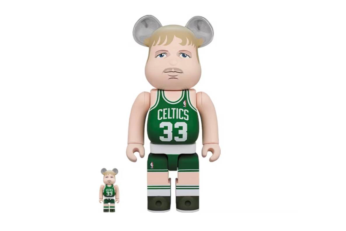 Bearbrick Larry Bird (Boston Celtics) 100% & 400% Set