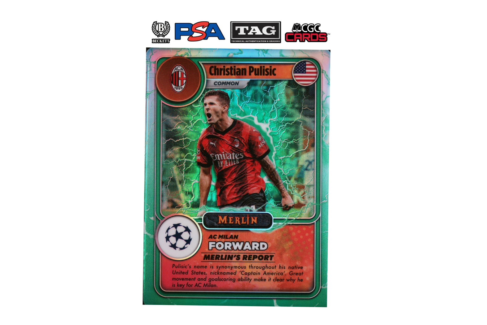 2023-24 Topps Merlin UCC Christian Pulisic #MG31 Gamers