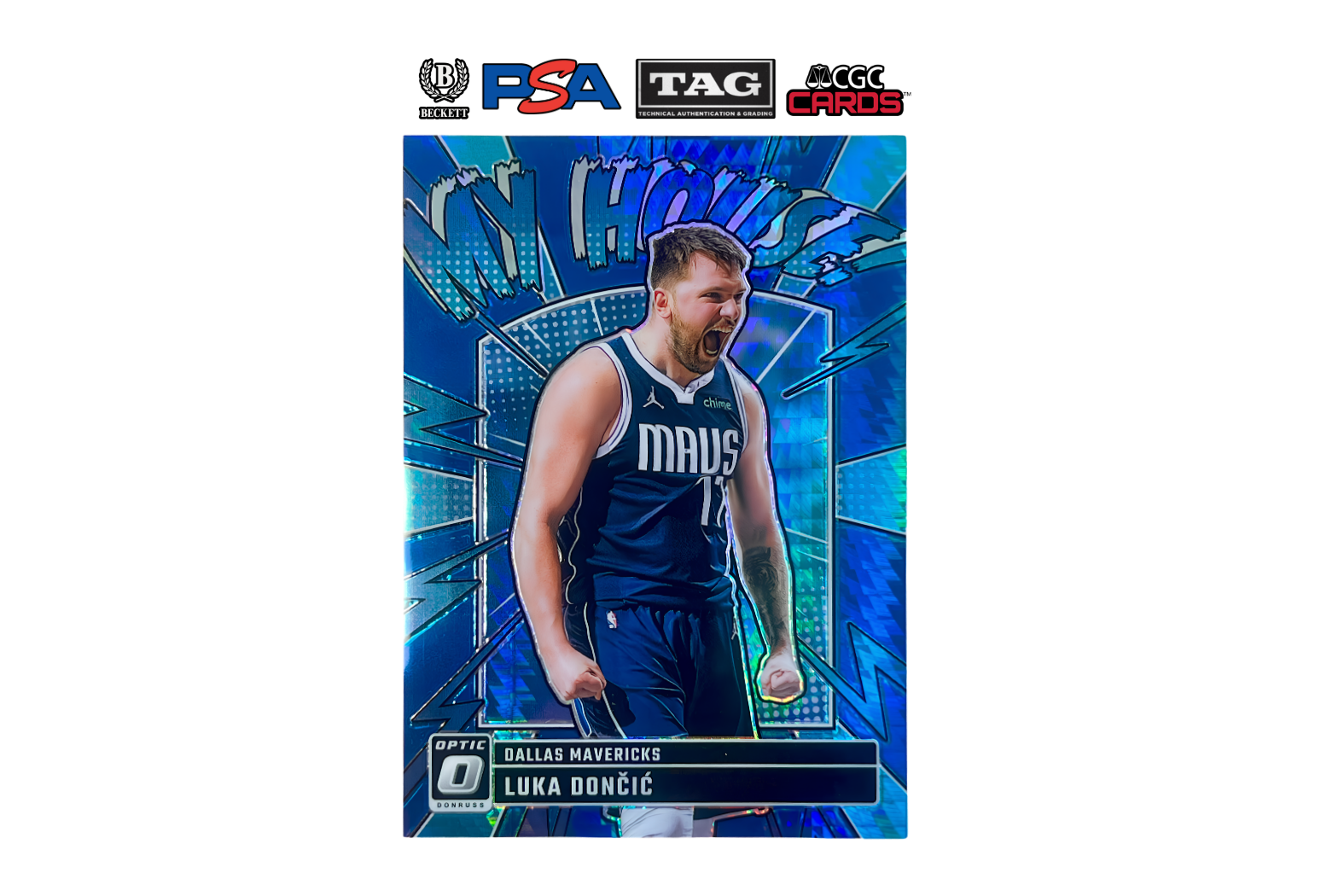 2024-25 Panini Donruss Optic Luka Doncic #14 My House Hyper Blue /175
